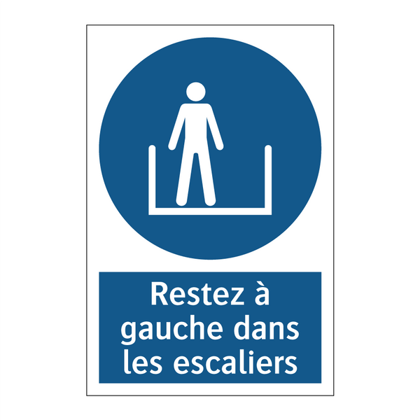 Restez à gauche dans les escaliers