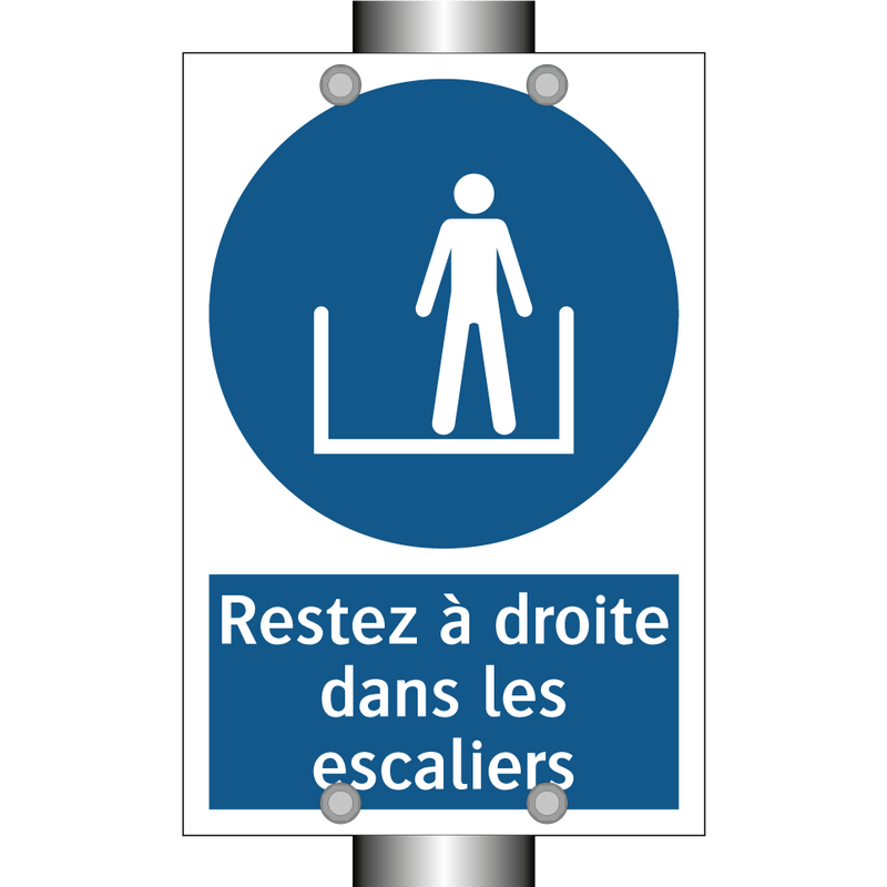 Restez à droite dans les escaliers