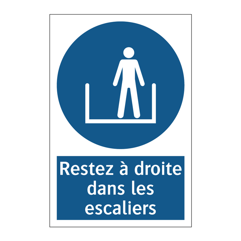 Restez à droite dans les escaliers