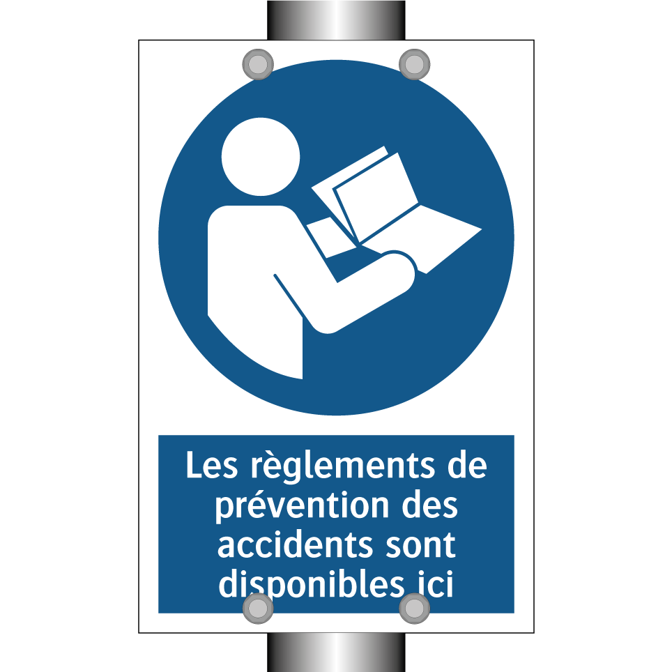 Les règlements de prévention des accidents sont disponibles ici