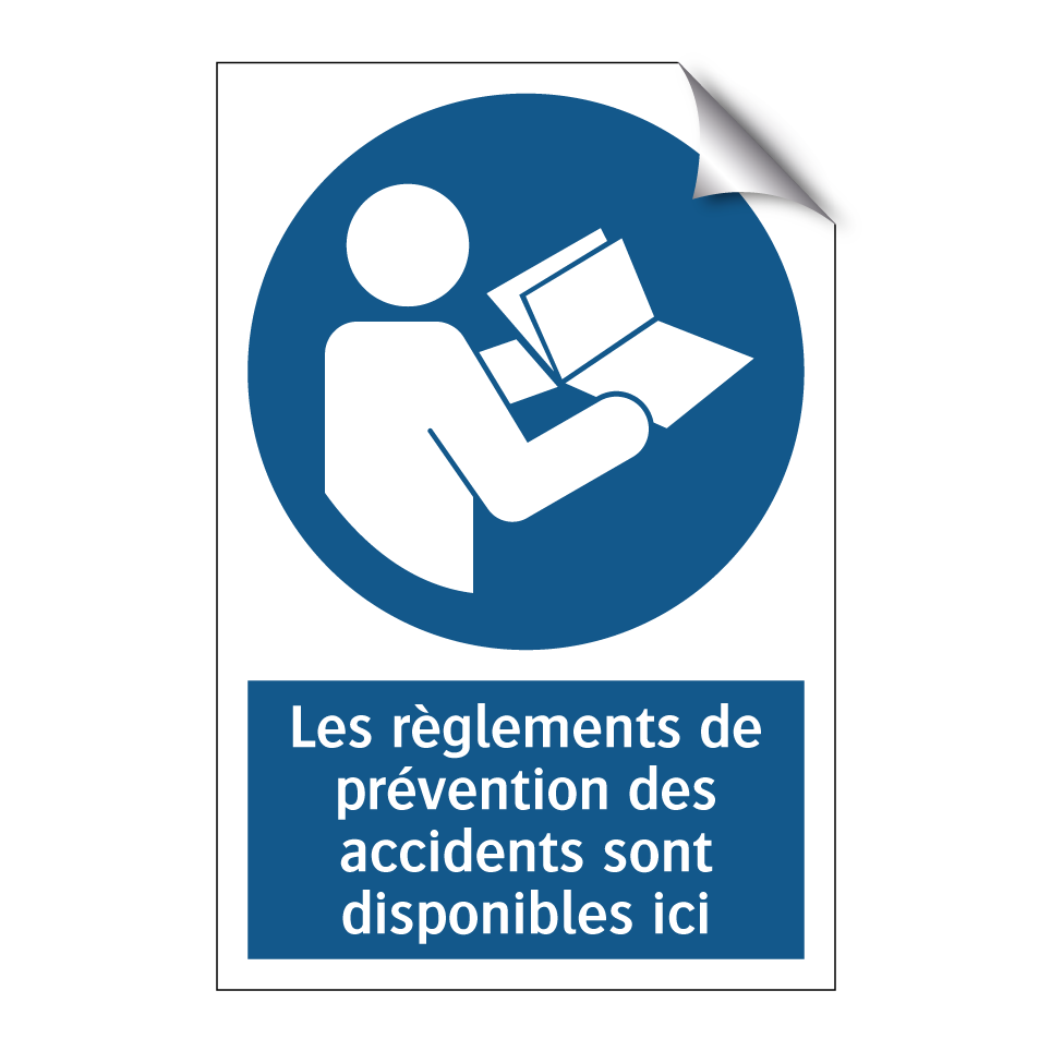 Les règlements de prévention des accidents sont disponibles ici