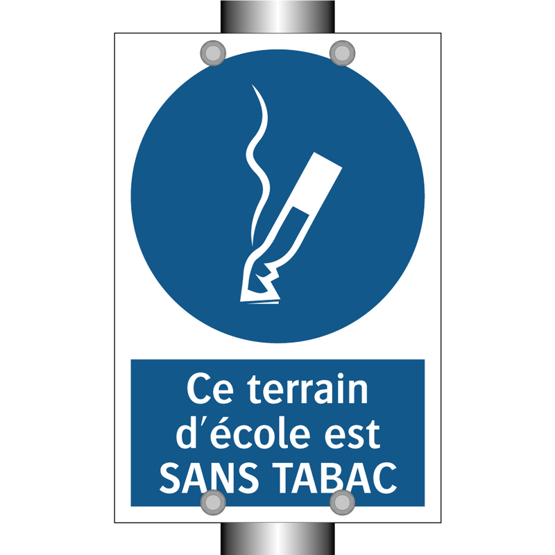 Ce terrain d'école est SANS TABAC