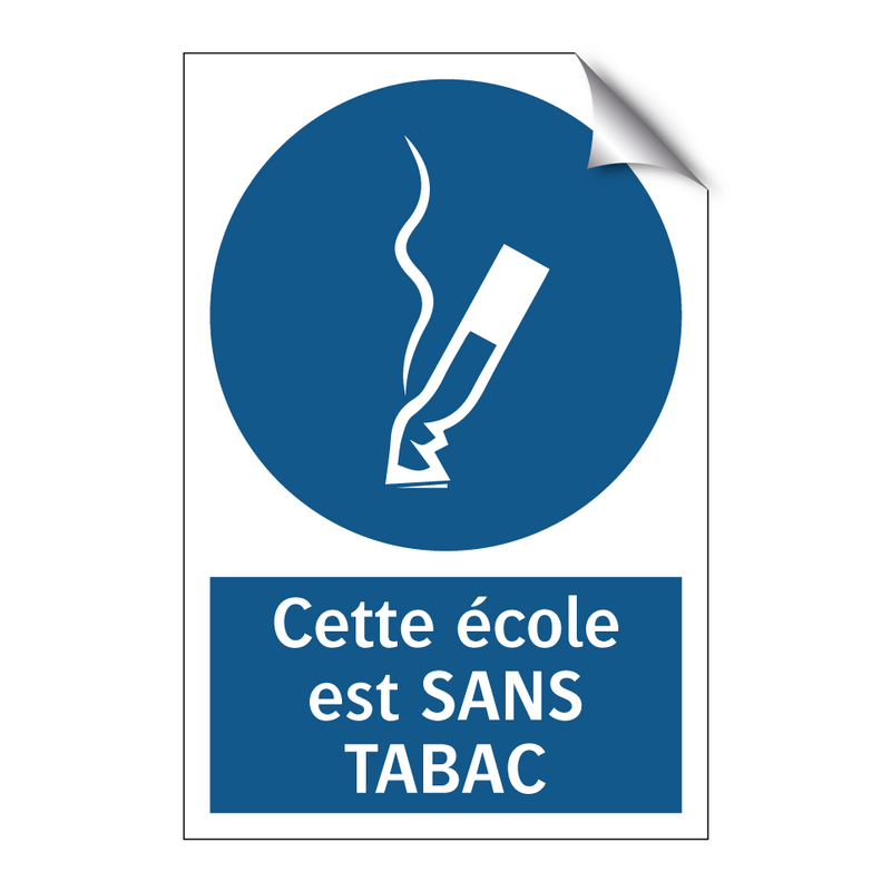 Cette école est SANS TABAC