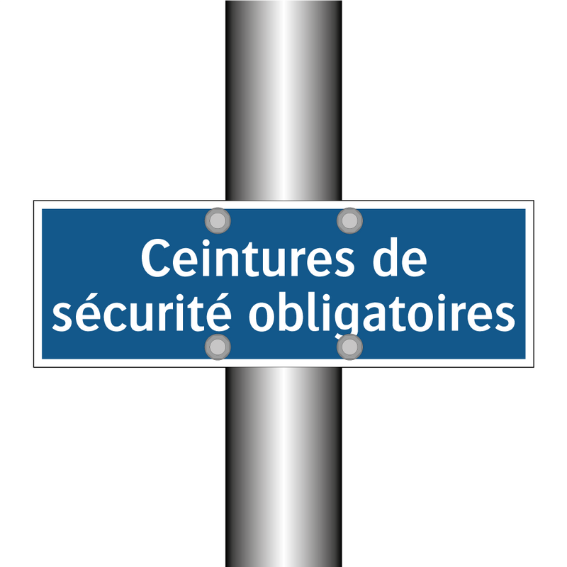 Ceintures de sécurité obligatoires