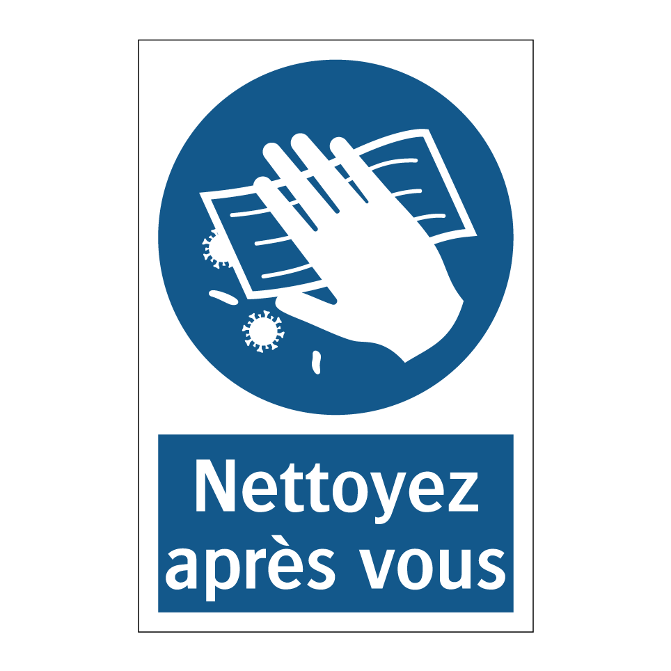 Nettoyez après vous