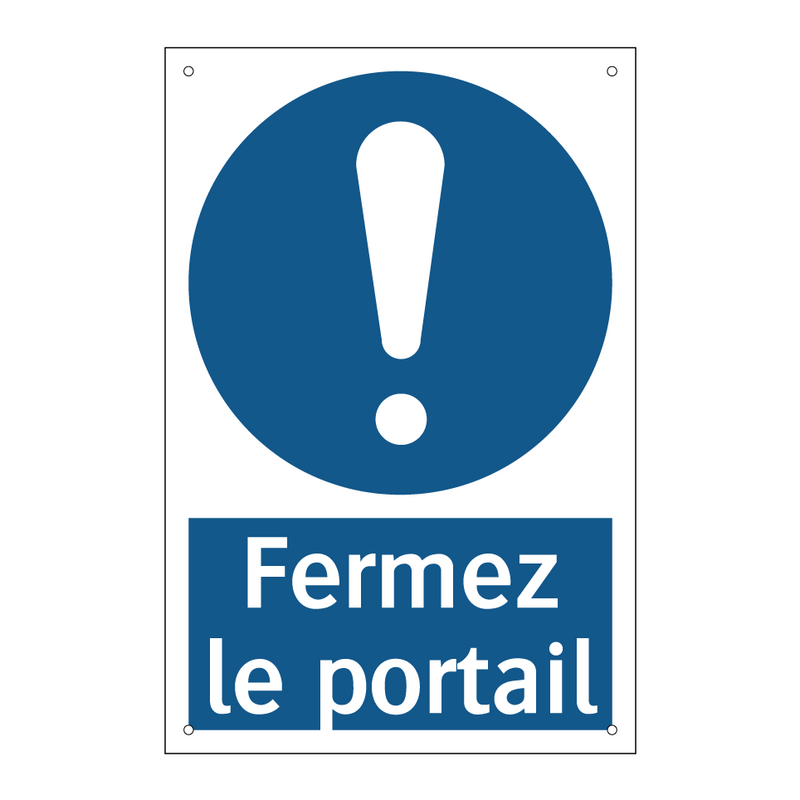 Fermez le portail