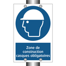 Zone de construction casques obligatoires