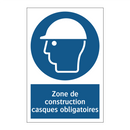Zone de construction casques obligatoires