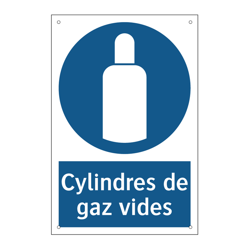 Cylindres de gaz vides