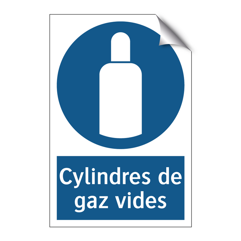 Cylindres de gaz vides