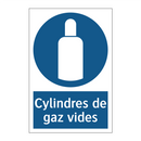 Cylindres de gaz vides