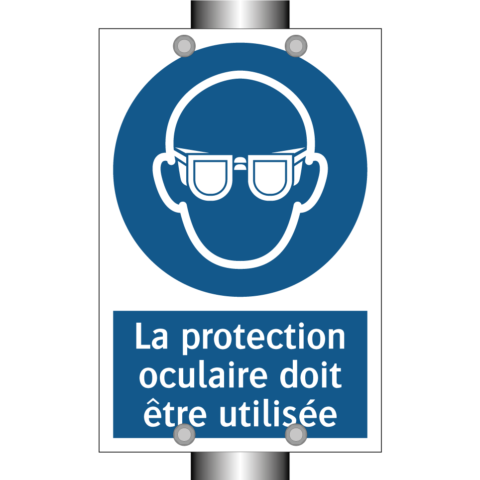 La protection oculaire doit être utilisée