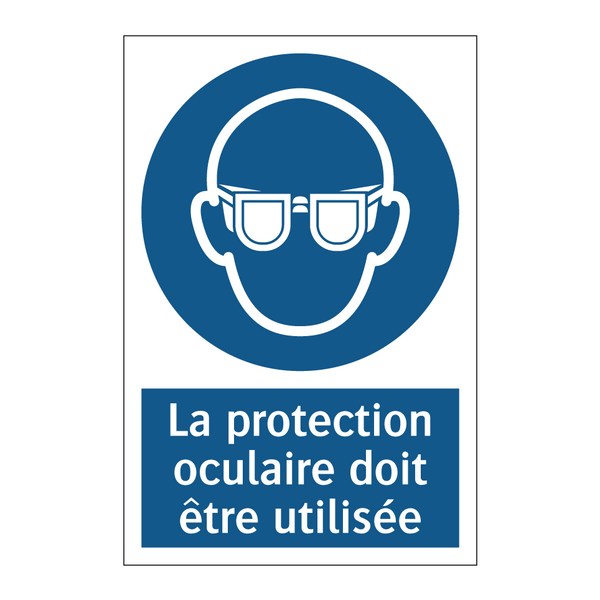 La protection oculaire doit être utilisée