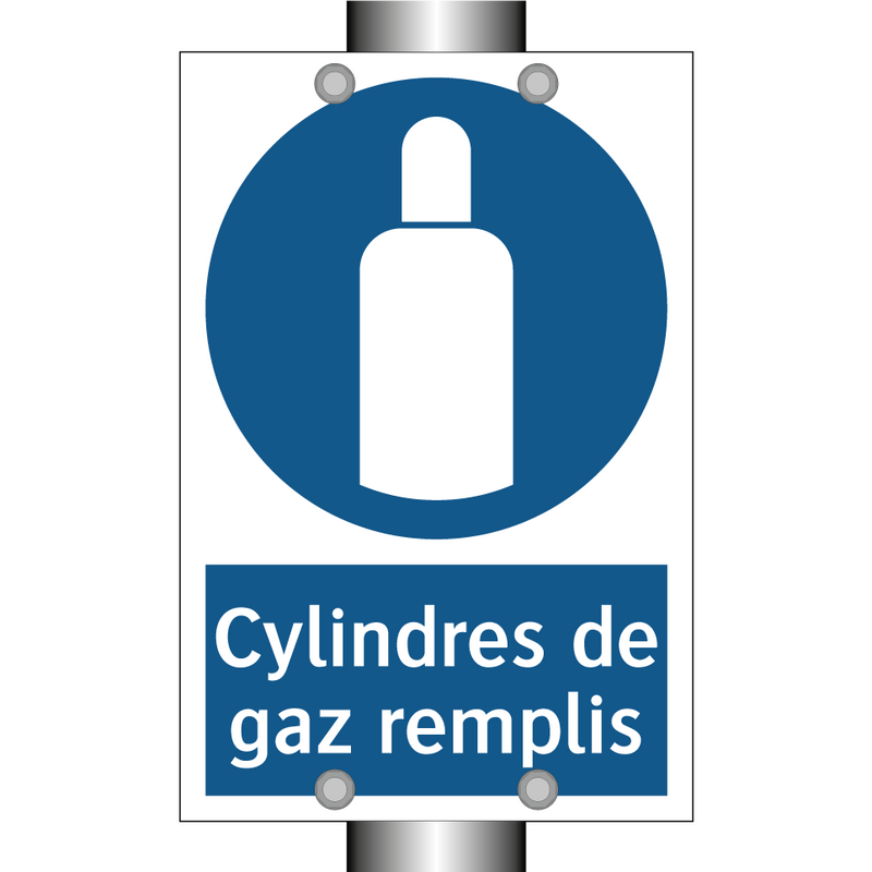 Cylindres de gaz remplis