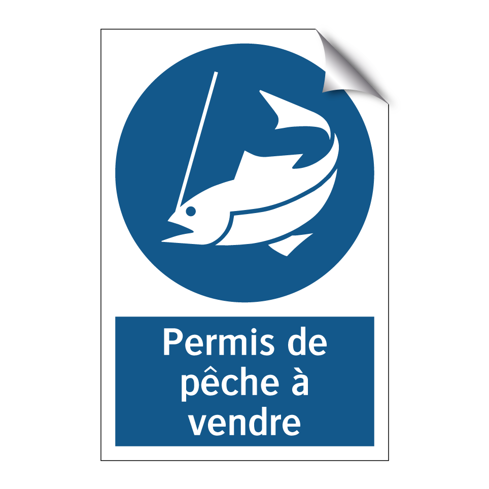 Permis de pêche à vendre