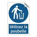 Utilisez la poubelle
