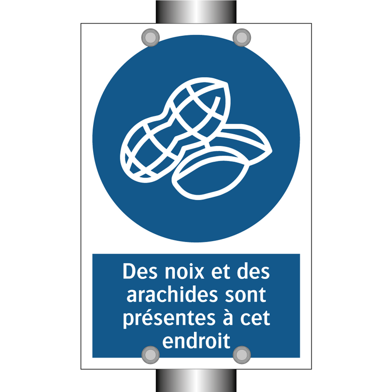 Des noix et des arachides sont présentes à cet endroit