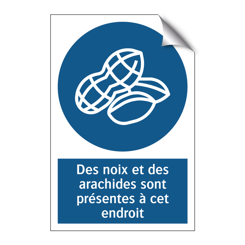 Des noix et des arachides sont présentes à cet endroit