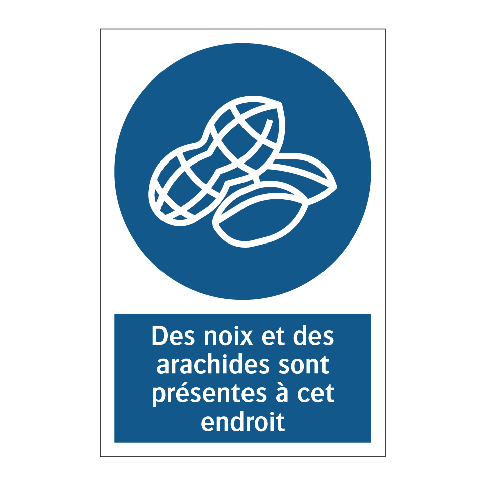 Des noix et des arachides sont présentes à cet endroit