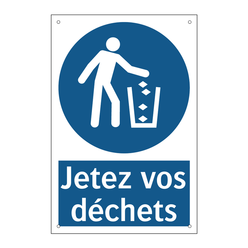 Jetez vos déchets