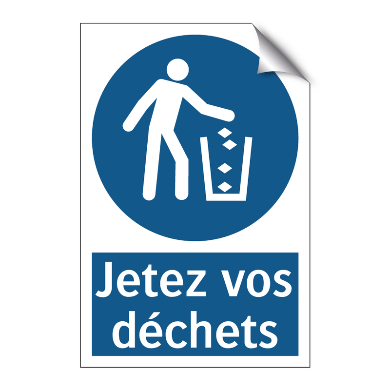 Jetez vos déchets