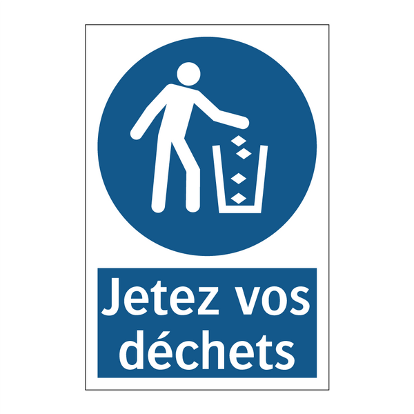 Jetez vos déchets