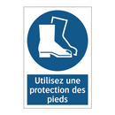 Utilisez une protection des pieds