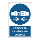 Utilisez la ceinture de sécurité