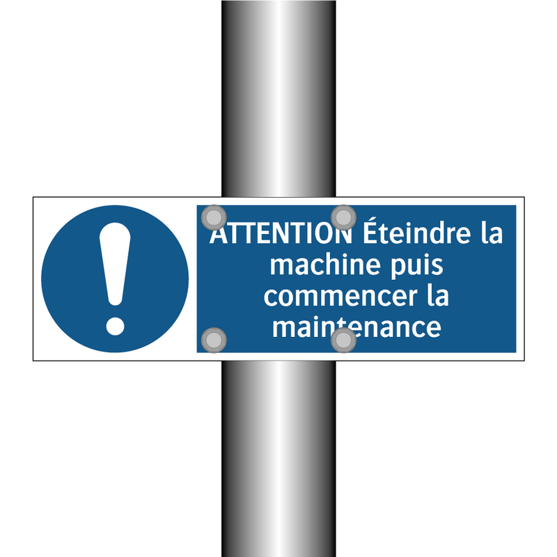 ATTENTION Éteindre la machine puis commencer la maintenance