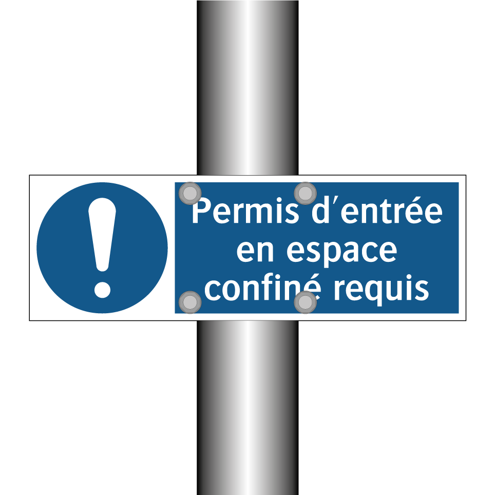 Permis d'entrée en espace confiné requis