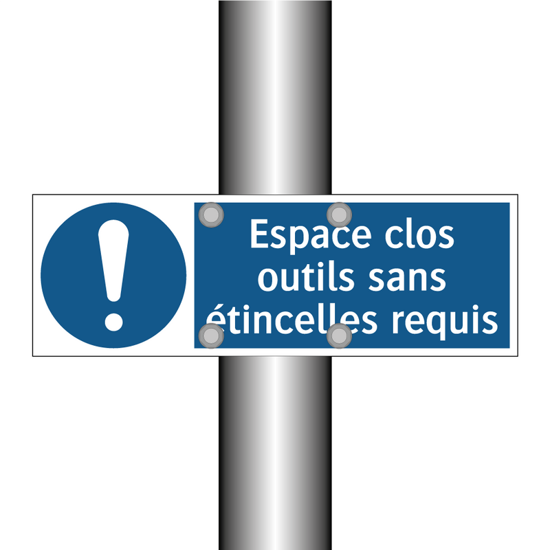 Espace clos outils sans étincelles requis