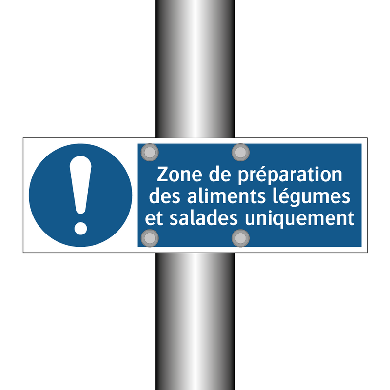 Zone de préparation des aliments légumes et salades uniquement