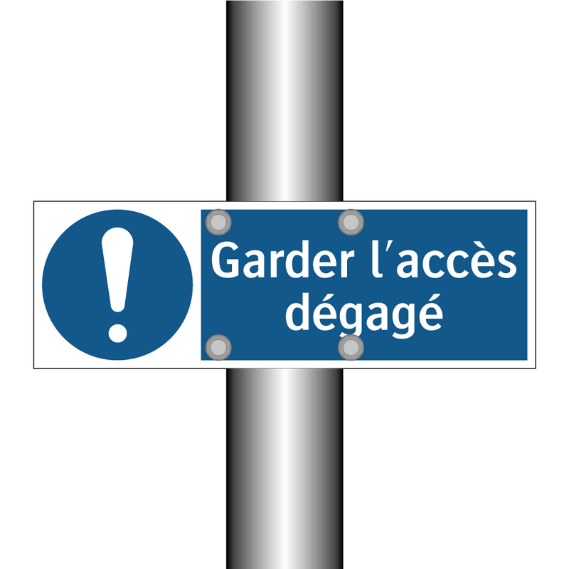 Garder l'accès dégagé
