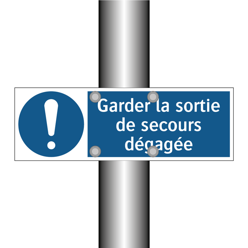 Garder la sortie de secours dégagée