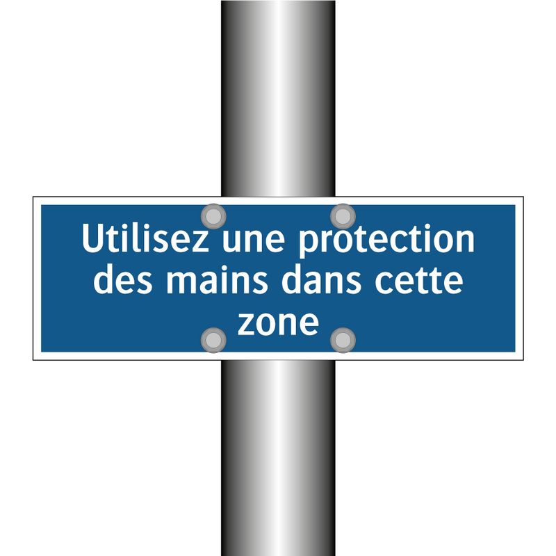 Utilisez une protection des mains dans cette zone