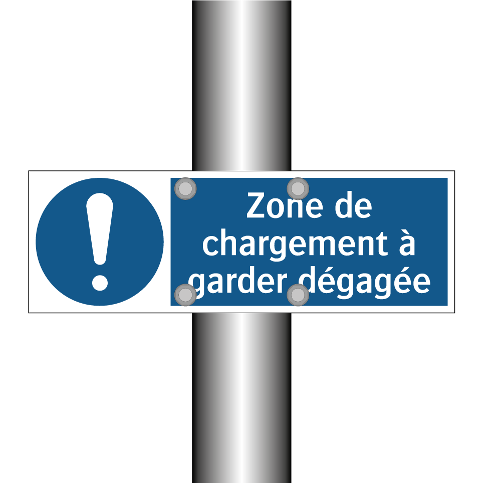 Zone de chargement à garder dégagée
