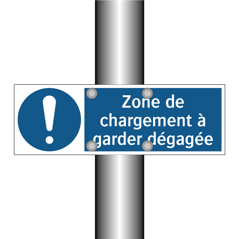 Zone de chargement à garder dégagée