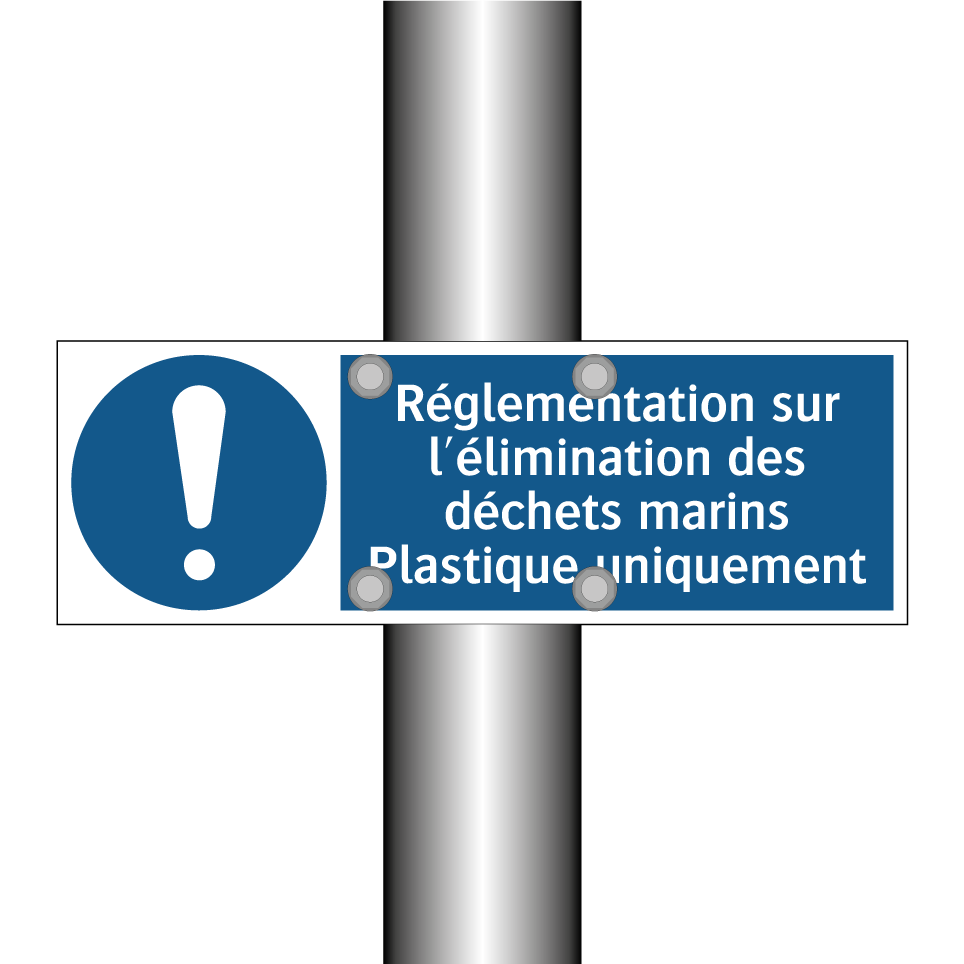 Réglementation sur l'élimination des déchets marins Plastique uniquement