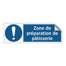 Zone de préparation de pâtisserie