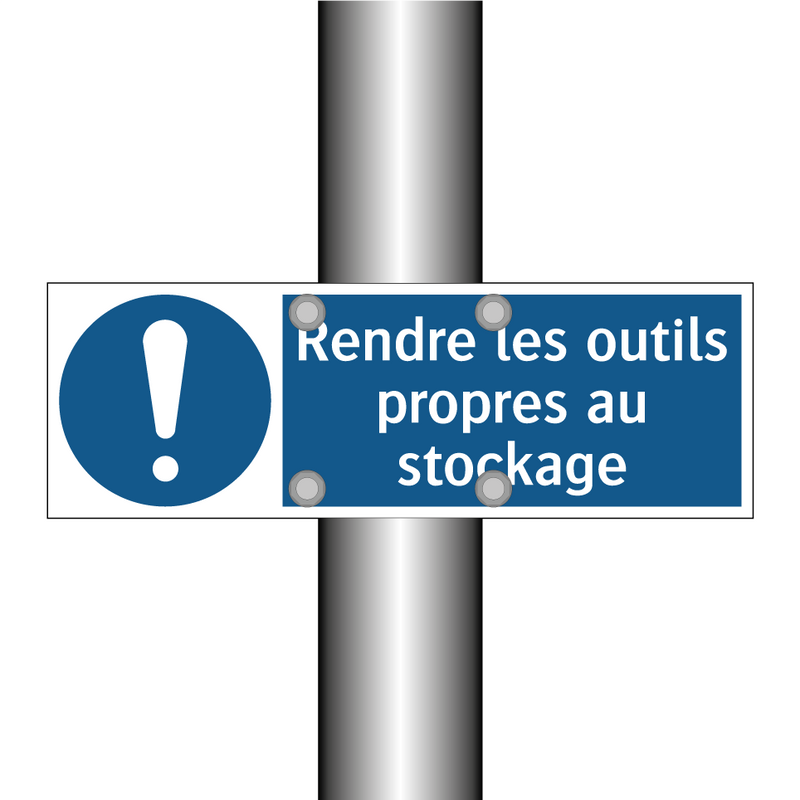Rendre les outils propres au stockage