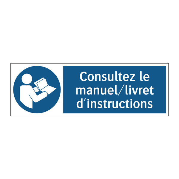 Consultez le manuel/livret d'instructions
