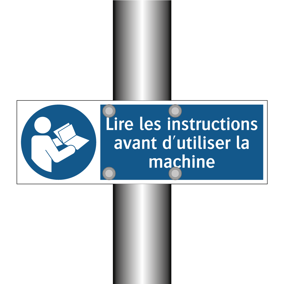 Lire les instructions avant d'utiliser la machine