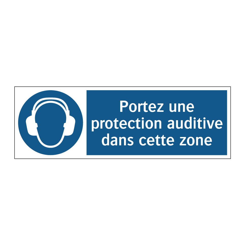 Portez une protection auditive dans cette zone
