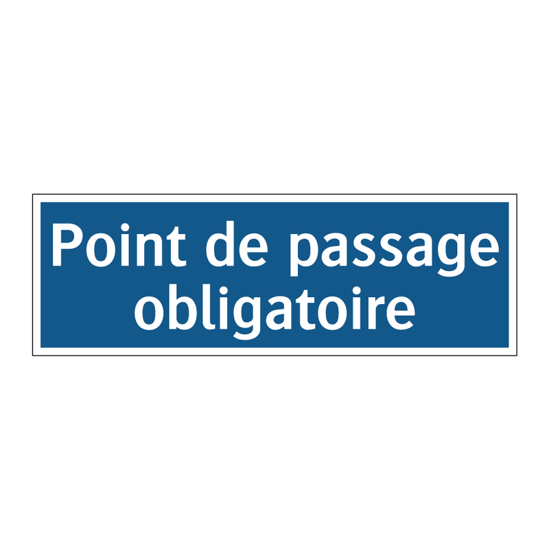 Point de passage obligatoire