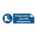 Chaussures de sécurité obligatoires