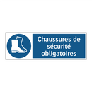 Chaussures de sécurité obligatoires