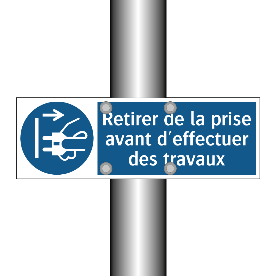 Retirer de la prise avant d'effectuer des travaux
