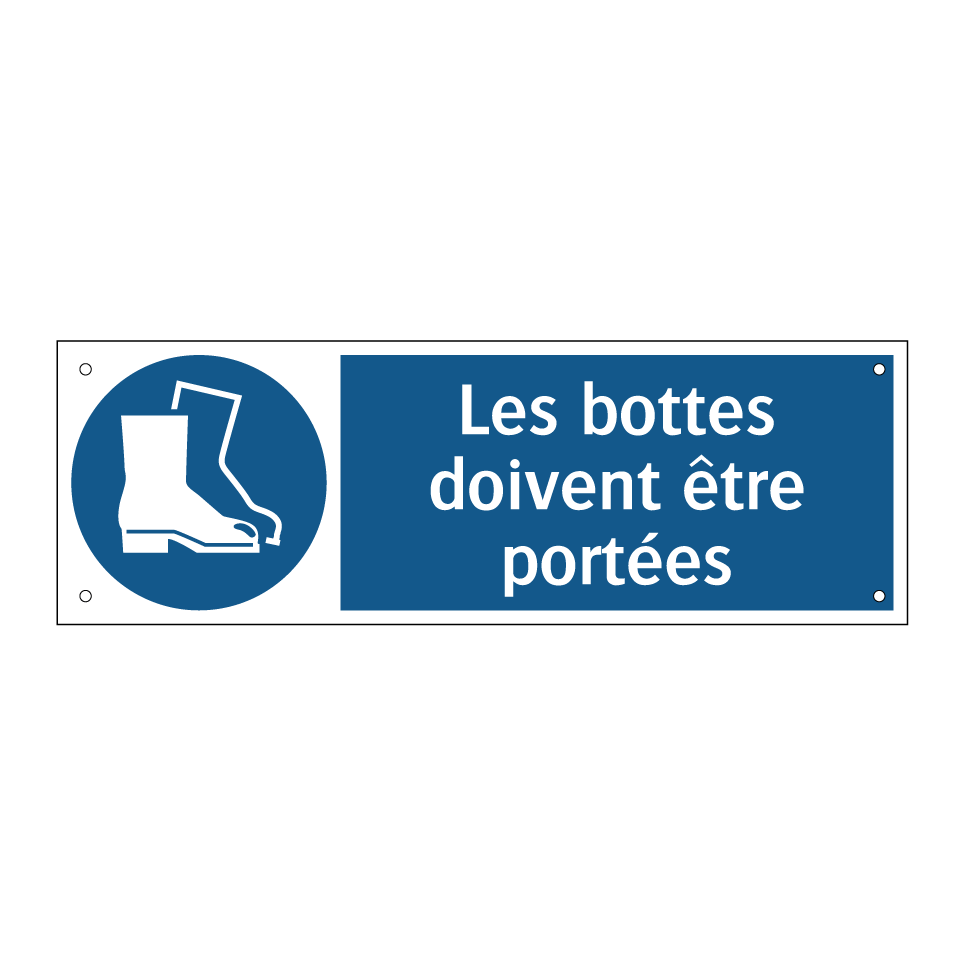 Les bottes doivent être portées
