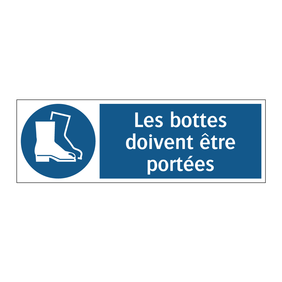 Les bottes doivent être portées