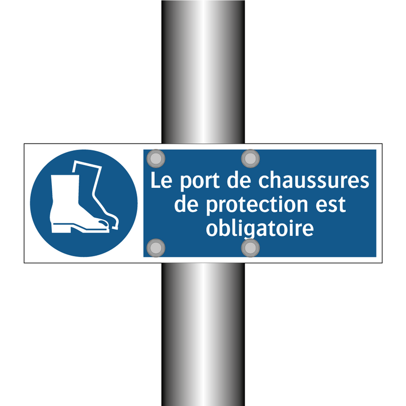 Le port de chaussures de protection est obligatoire